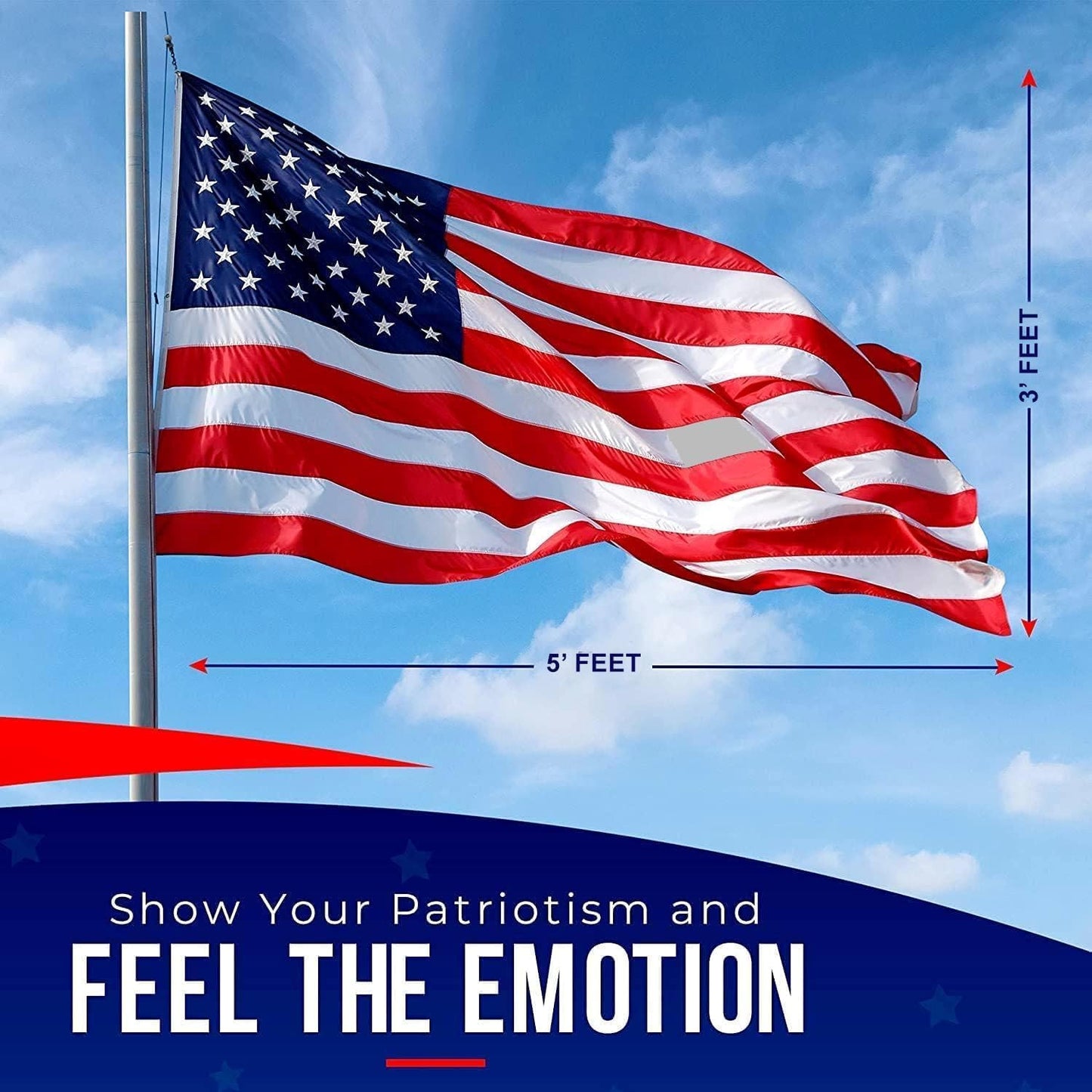 š„Last Day 49% OFF-2026 Best Embroidered Stars American Flags
