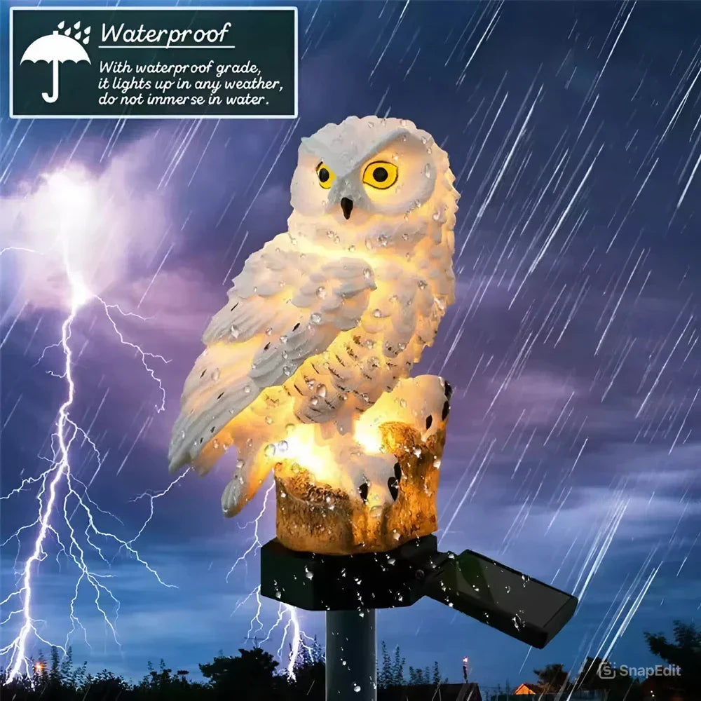 🦉Brighten your garden path today Solar Owl Pathway Light