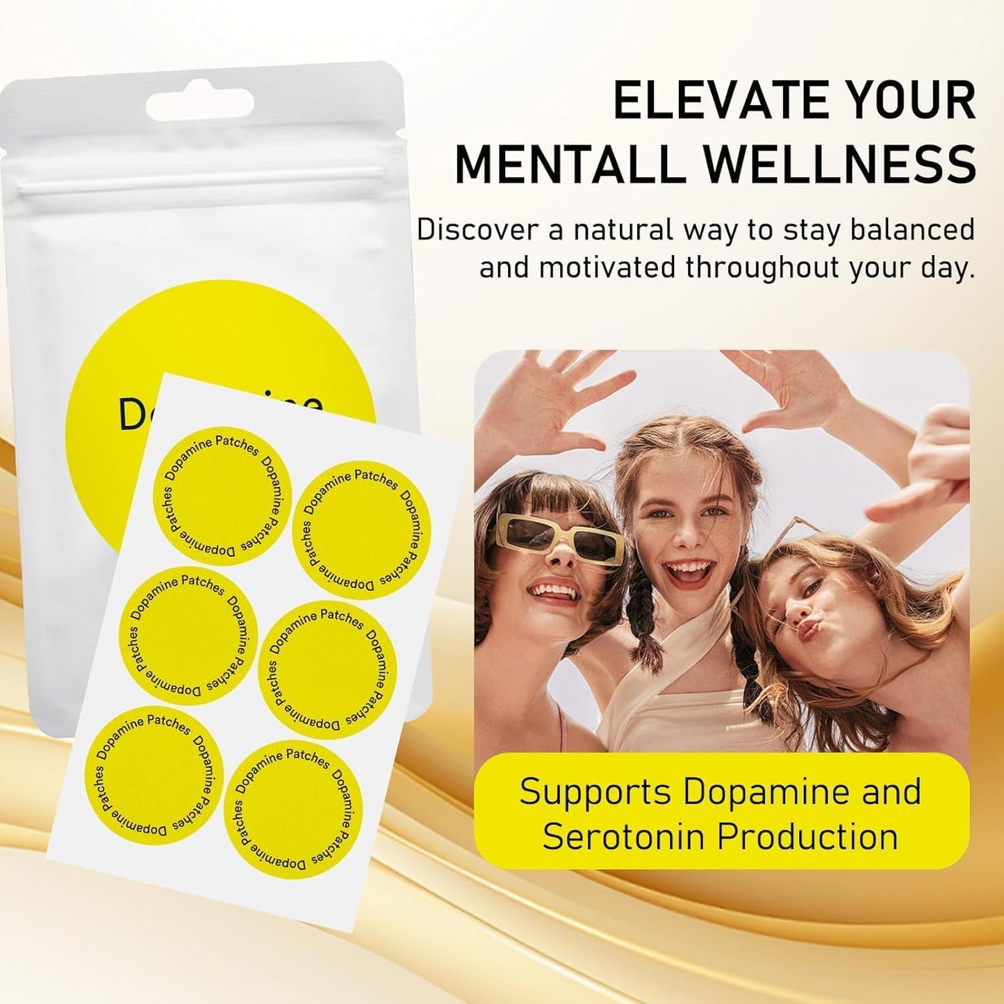 Dopamine Patches: 30 Mental Wellness Patches