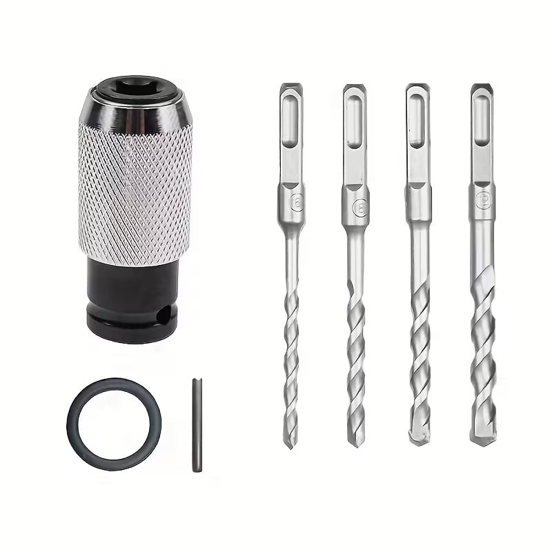 🔥Rotary Hammer Adapter with Impact Drill Bits Set