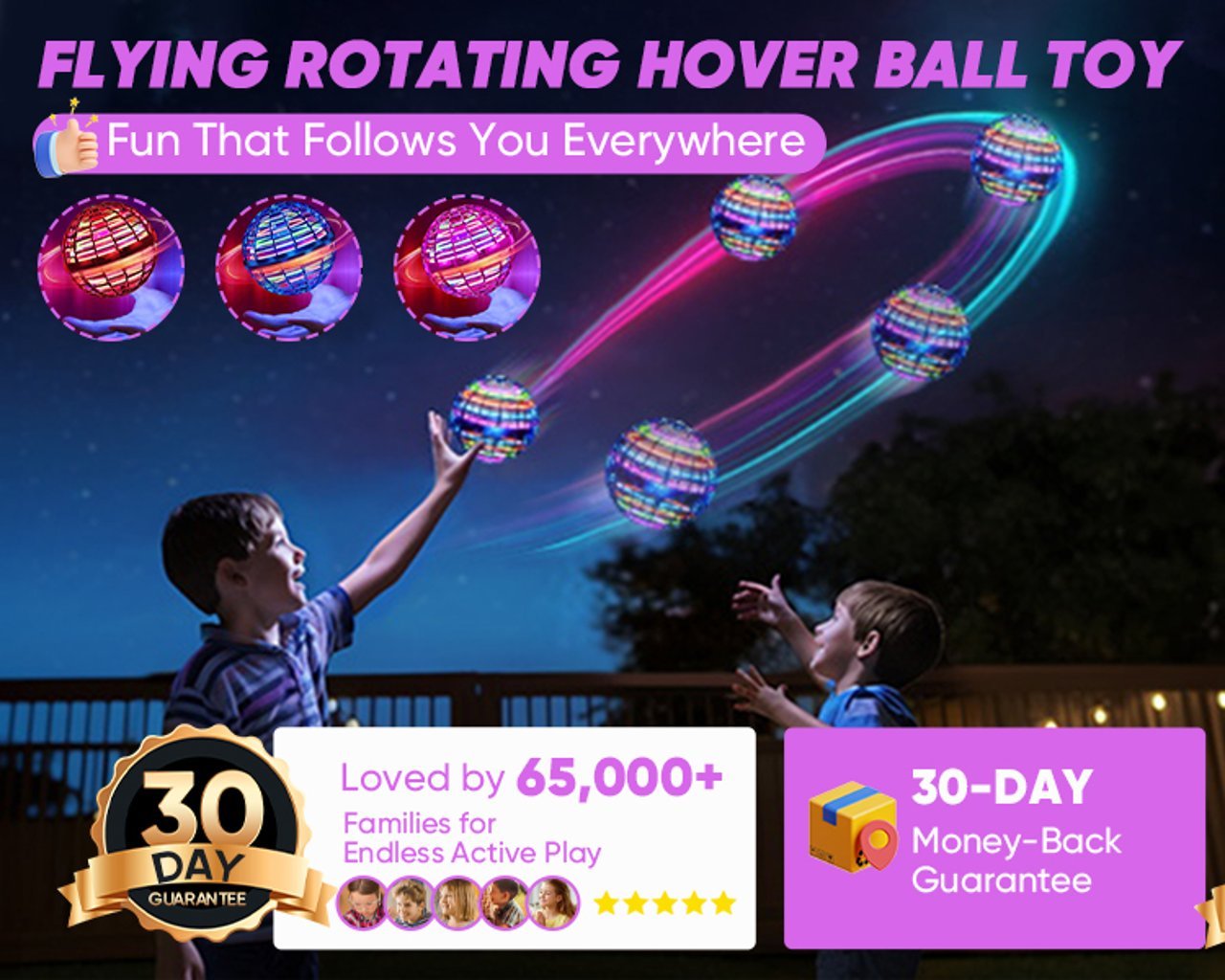 Flying Rotating Hover Ball
