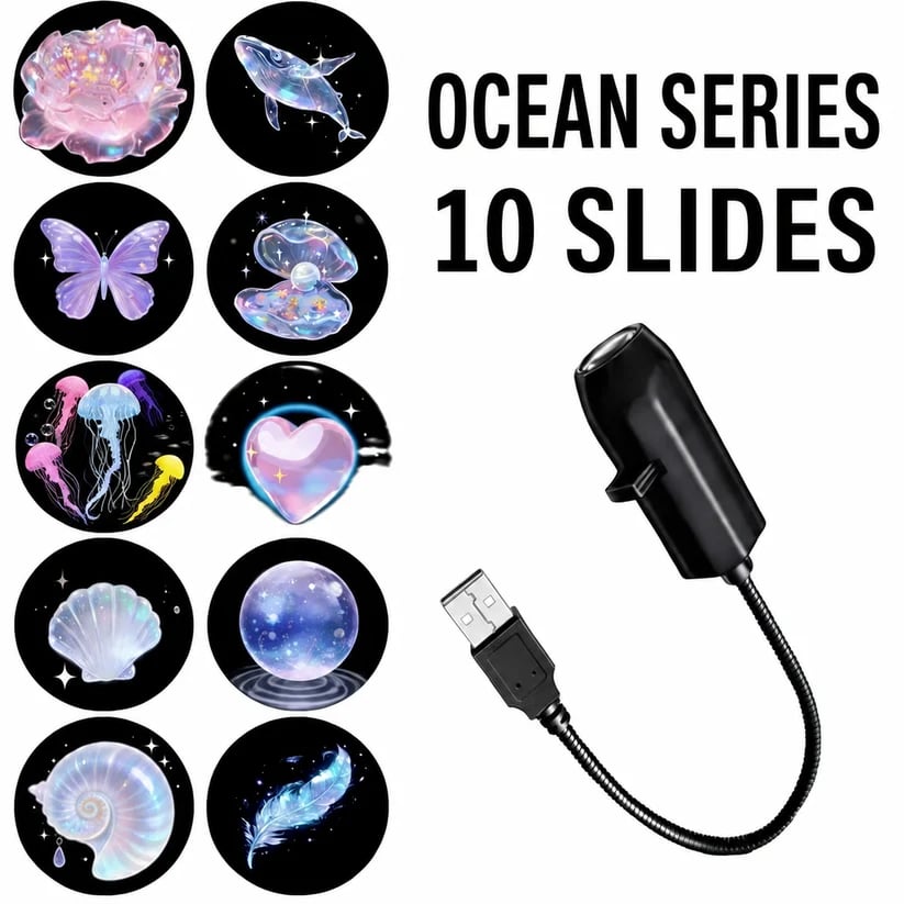 ππ Plug-&-Play HD Christmas Projector β 6 or 10 Festive Scenes