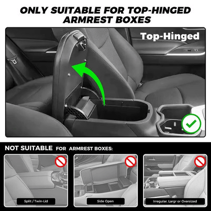✨Multifunctional PU Leather Car Armrest Box Mat– Universal Fit for Any Vehicle