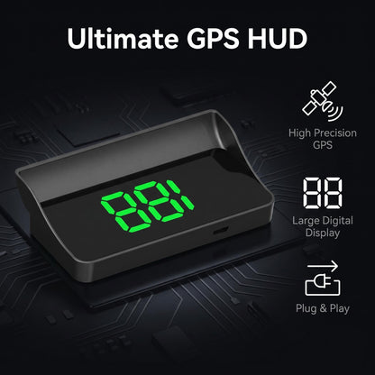 GPS Car HUD Digital Speedometer – Clear MPH/KM/H Display