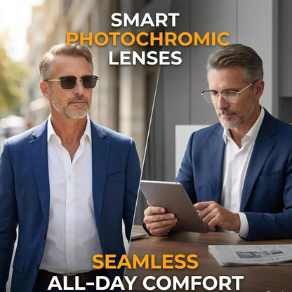 Dual Focus Anti Blue Light Glasses, All-Day Comfort Wear Without Dizziness for Men & Women