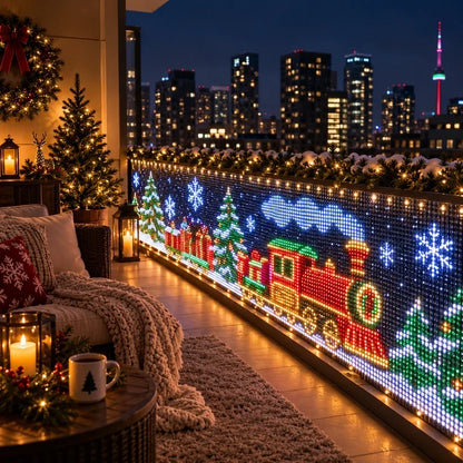 Save 40%! Aurevia Balcony Lights, Create Magical Christmas Display Easily