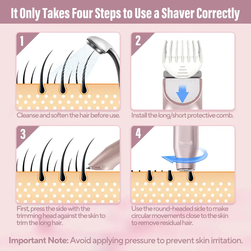 Rechargeable 2-in-1 Electric Shaver/Trimme