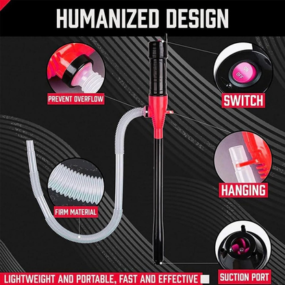 Portable battery pump suitable for gasoline, liquid fuel/water transfer, high-efficiency diesel/fuel transfer pump