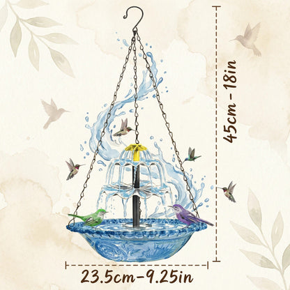 🎁 Limited-Time Offer | Solar Cascade Hanging Bird Bath Fountain  -$AC