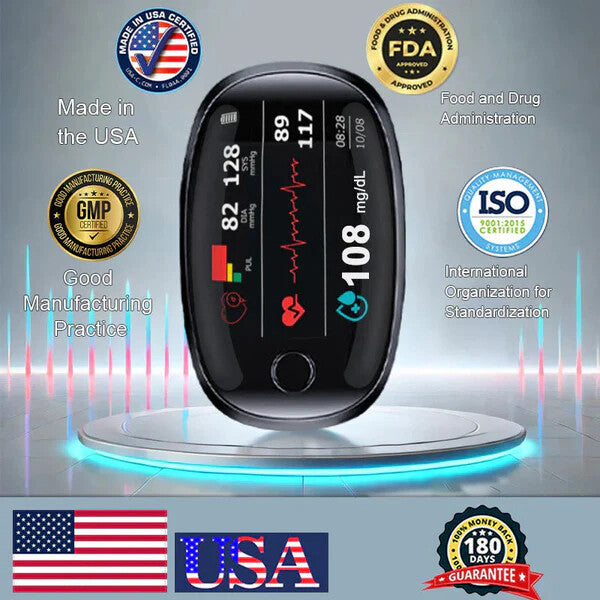 🔥Final 3 Hours: 50% OFF🏆Non-Invasive Blood Glucose Meter[99.9% Accuracy]✅TGA Approved