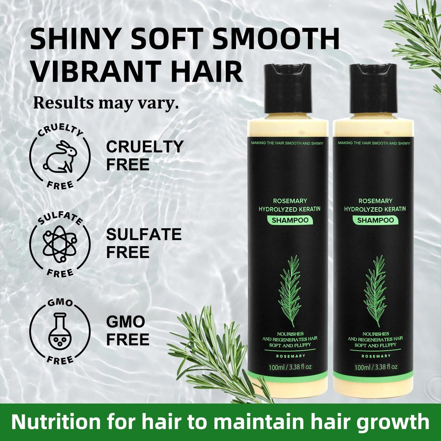 🔥LAST DAY 50% OFF - 🎅Organic Rosemary Hair Growth Shampoo
