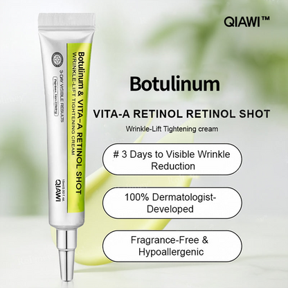 Final 3 Hours: 70%OFF🔥 QIAWI™ Botulinum & Vita-A Retinol Shot Wrinkle-Lift Tightening cream✨