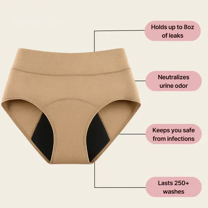 100%Leak-Proof Underwear 4-pack
