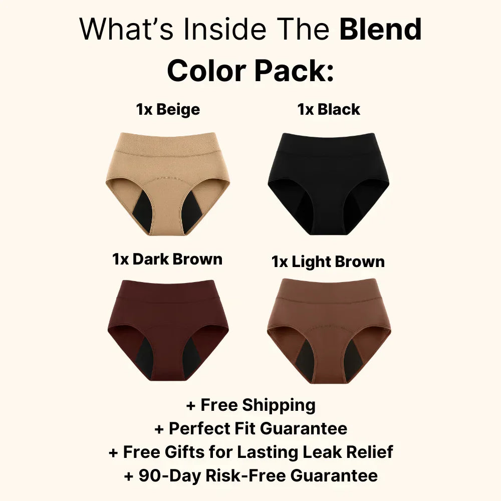 100%Leak-Proof Underwear 4-pack