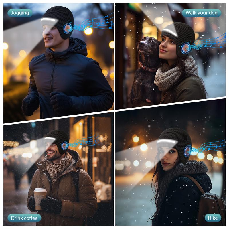 Three-Segment LED Light Smart Music Hat