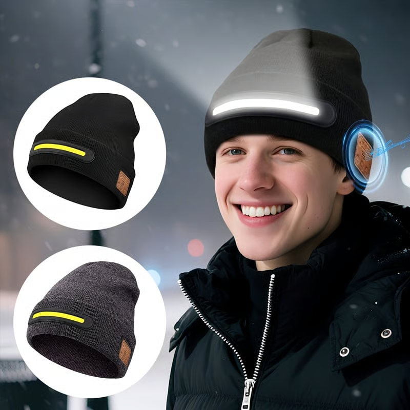 Three-Segment LED Light Smart Music Hat