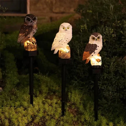🦉Brighten your garden path today Solar Owl Pathway Light