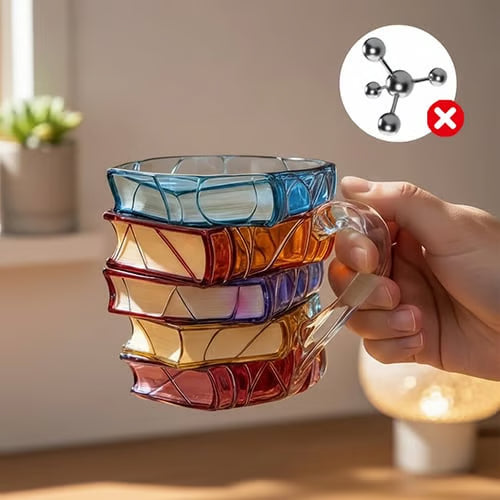 Hand-painted Book Coffee Cup