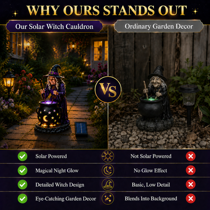 🪄Halloween Witch Glowing Cauldron Solar Light