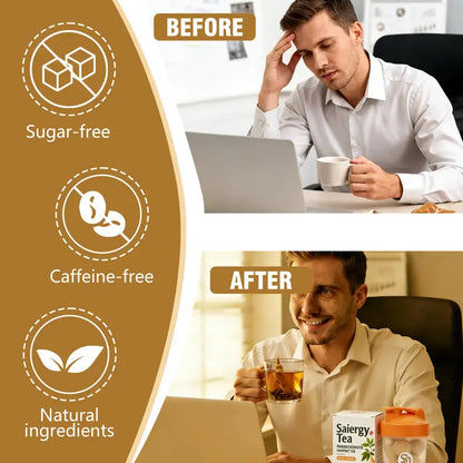 🔥【BOGO Deal】Loaded Tea Energy Drink Mix ，( Saipin FREE Shaker) No Sugar Clean Focus Calm Power for Work Gym On The Go，4X Active Power Healthy