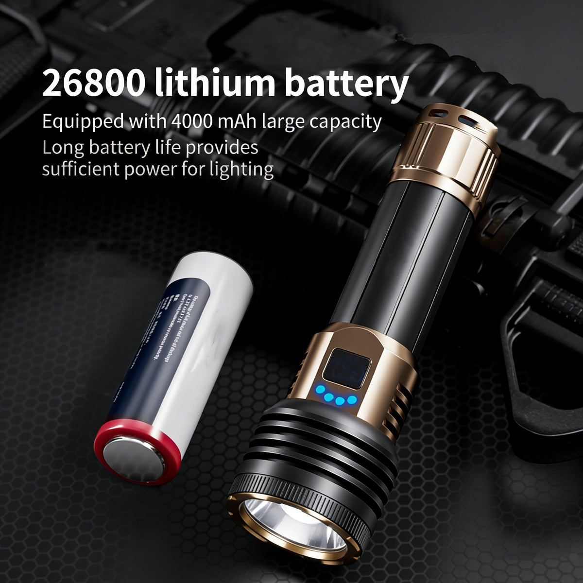 🔦 Rechargeable Outdoor Long-Range Ultra-Bright Laser Flashlight
