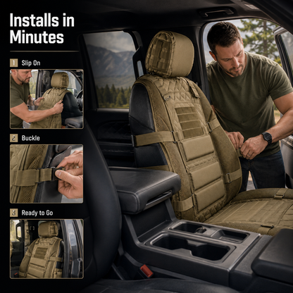 Car Seat Cover Organizer – Rugged Protection & Smart Storage