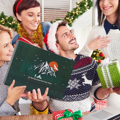 Vicigift 2025 Outdoor Survival 24-Tool Kit Advent Calendar