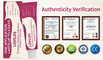 🦷 LOVILDS FirmHold Adhesive – No Slip, Lasts 4 Days🦷