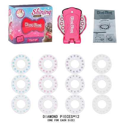 💎Glitter Diamond Styling Tools Hair Gemstone Styling Set