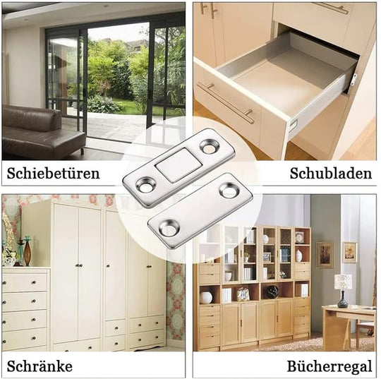| Ultradünne Unsichtbare Schranktürmagnete (4er-Satz)