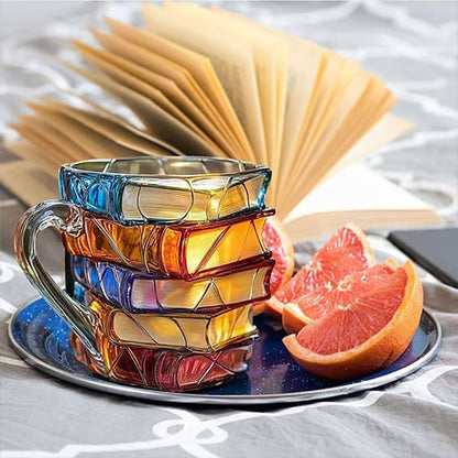 Hand-painted Book Coffee Cup