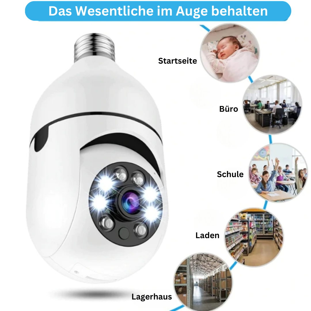 - Sicherheit Wifi Glühbirne Kamera