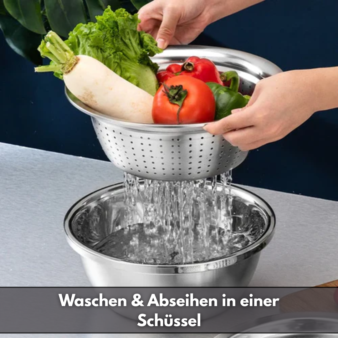 Multifunktionale Schüssel aus Edelstahl