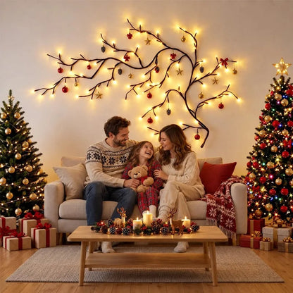 🔥Flexible LED Branch Lights | Remote-Controlled Holiday Wall Decor