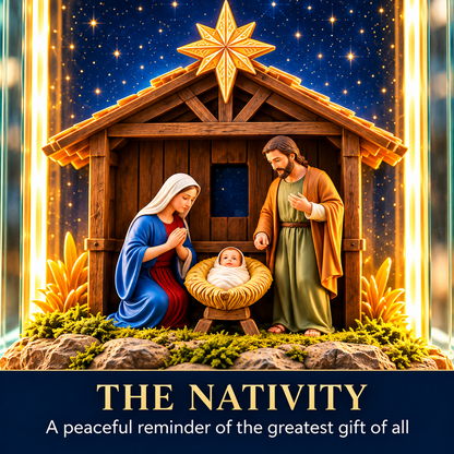 ✝️The Story of Jesus in 6 Scenes Cross Lamp