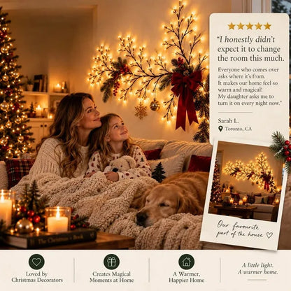 🔥Flexible LED Branch Lights | Remote-Controlled Holiday Wall Decor