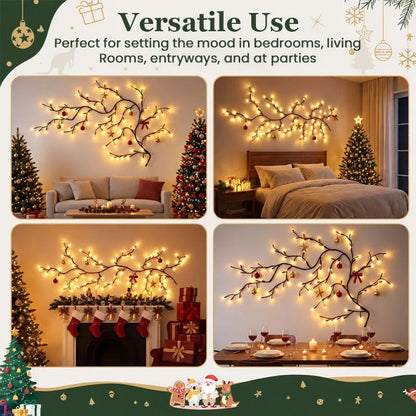 🔥Flexible LED Branch Lights | Remote-Controlled Holiday Wall Decor