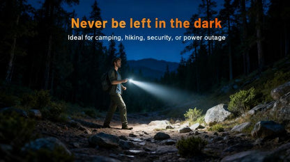 🔦Pocket Rechargeable EDC Flashlight: 500-lumen mini keychain flashlight