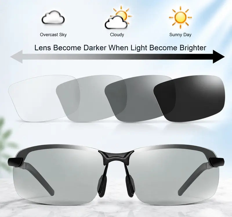 Unisex Fashion Polarized Sunglasses, UV400 Anti Blue Light Sun Glasses for Photography Hiking Beach Outdoo