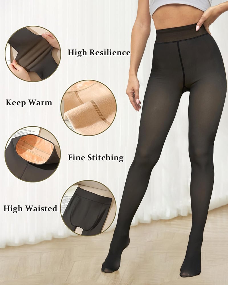 MAGIC VELVET LINED LEGGINGS • CLOSED FOOT (LOOKS LIKE PANTYHOSE)
