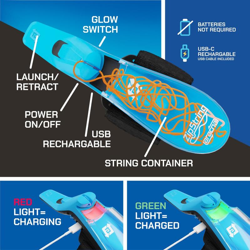 49% OFF This Week Promotions🎉🎉World's First String Launching Webshooter that Glows-In-the-Dark