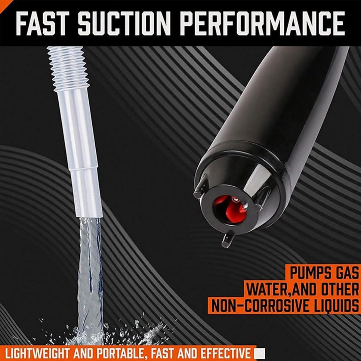 Portable battery pump suitable for gasoline, liquid fuel/water transfer, high-efficiency diesel/fuel transfer pump