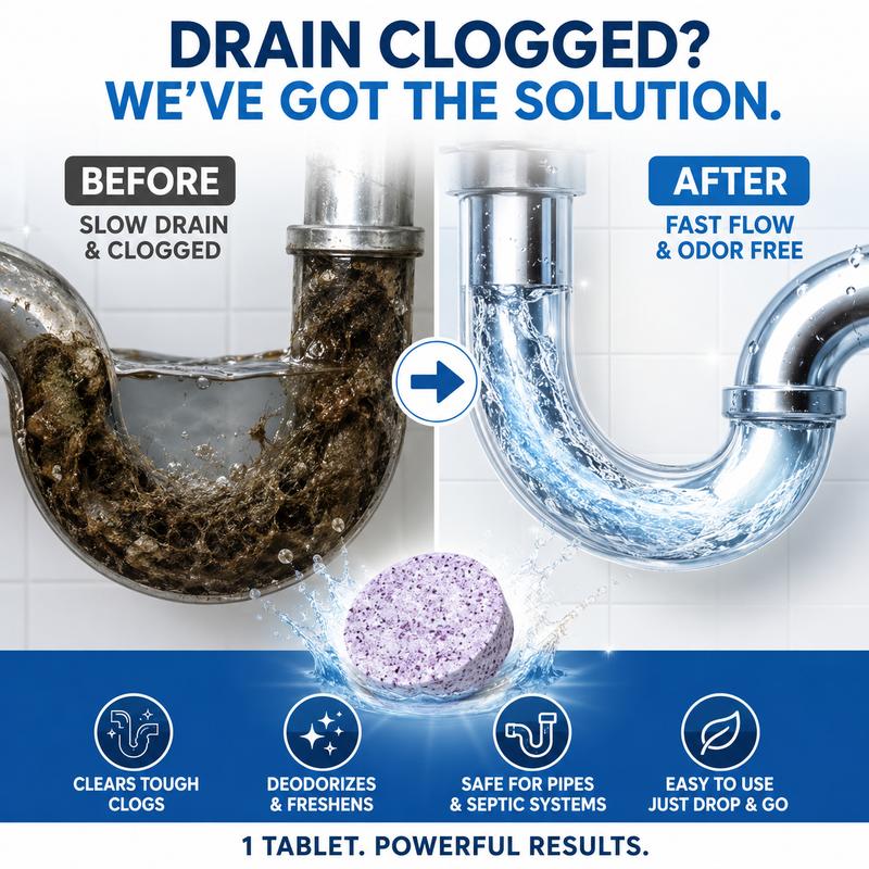 Powerful Pipe Declogging & Cleaning Tablets🔥