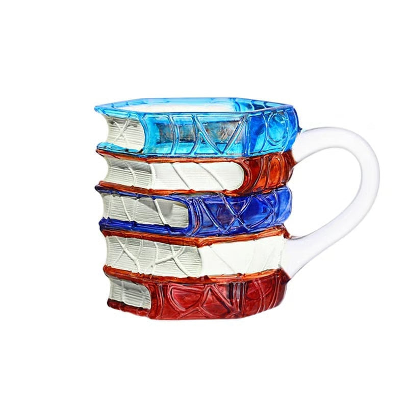 Hand-painted Book Coffee Cup