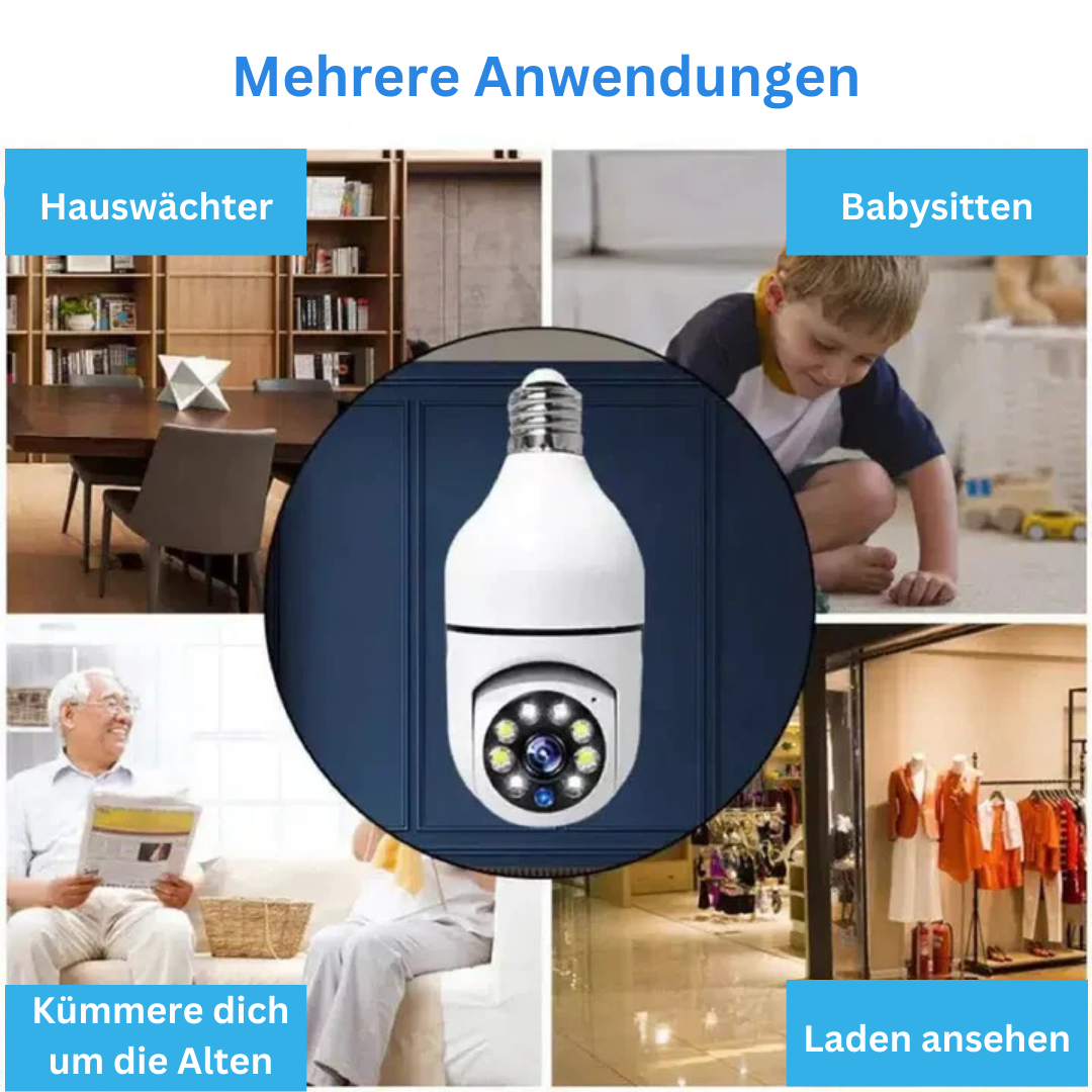 - Sicherheit Wifi Glühbirne Kamera