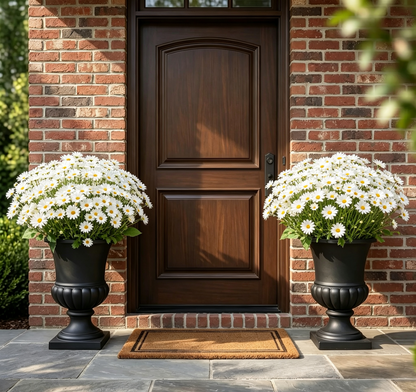 💥Last Day 70% OFF🌼- Artificial Outdoor Sunset Mums Flowers - UV resistant, Waterproof, Windproof