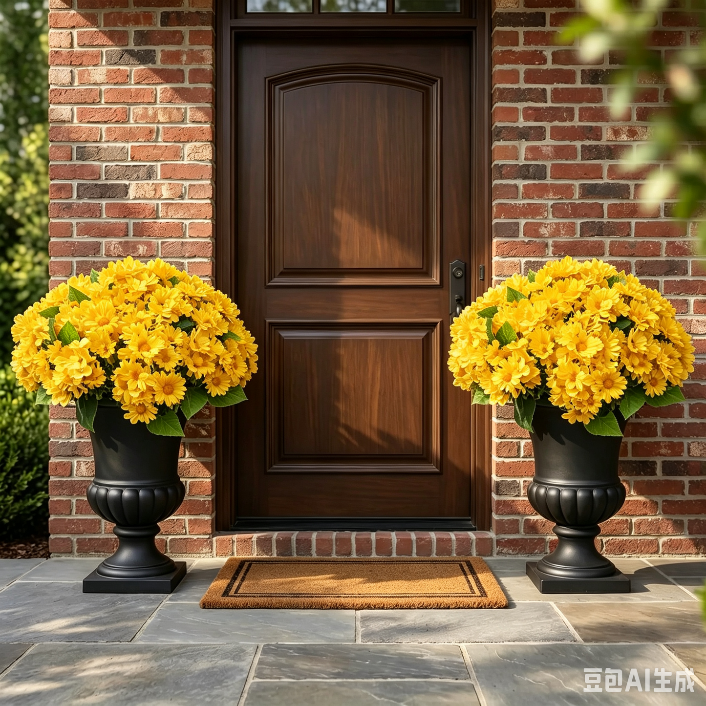 💥Last Day 70% OFF🌼- Artificial Outdoor Sunset Mums Flowers - UV resistant, Waterproof, Windproof