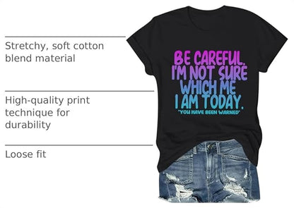 Show Your Personality 🤣 Funny Slogan Graphic T‑Shirt, Perfect For Daily & Gathering