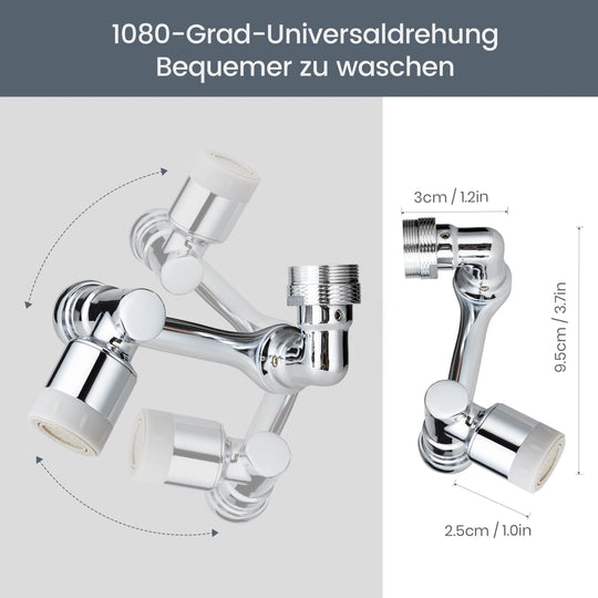 - 1080 Grad drehbarer Verlängerungshahn