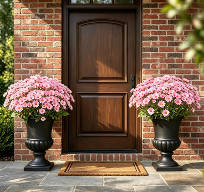 💥Last Day 70% OFF🌼- Artificial Outdoor Sunset Mums Flowers - UV resistant, Waterproof, Windproof